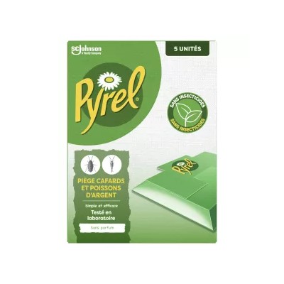 5-Pack of Scentless Insect, Cockroach, and Silverfish Traps - Pyrel
