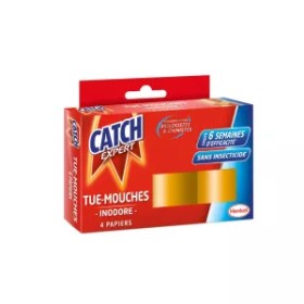 Matamoscas de papel inodoro x4 - CATCH
