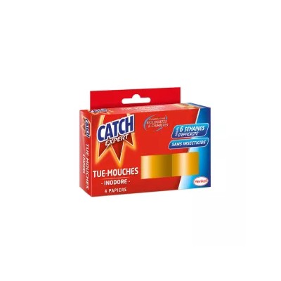 Papel matamoscas inodoro x4 - CATCH