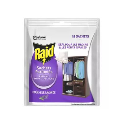 Lavender Scented Sachets for Wardrobe, 18 Sachets - RAID
