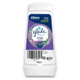 Gel ambientador con aroma a lavanda y aloe, infundido con aceites esenciales, 150 g - GLADE