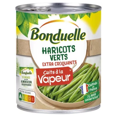 Extra-Fine Steamed Green Beans 440g - BONDUELLE