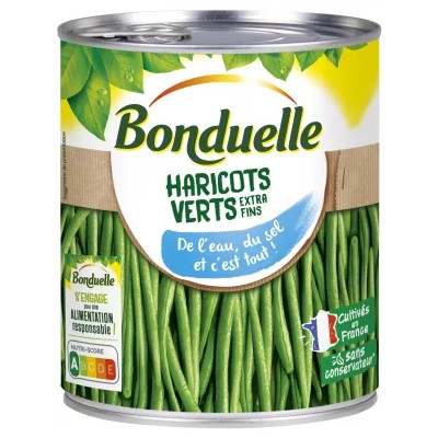 Haricots Verts Extra-Fins 440g - BONDUELLE