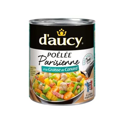 Légumes Cuisinés poêlée parisienne La boîte de 290g - D'AUCY