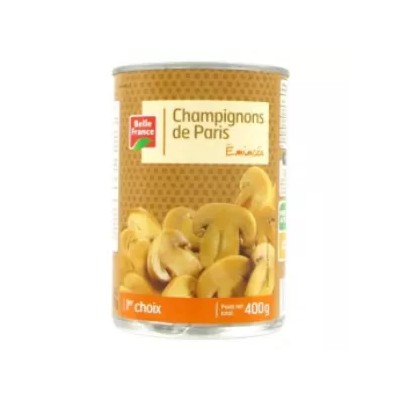 Champignons De Paris émincés 400g - BELLE FRANCE