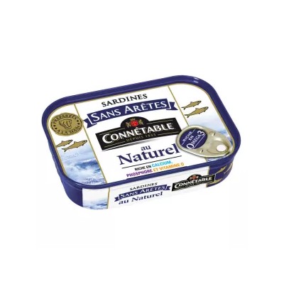 Natural Boneless Sardines, 98g - CONNÉTABLE