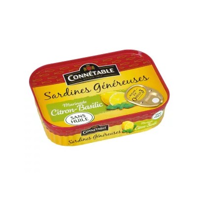 Sardines Généreuses au Citron, 140g - CONNÉTABLE