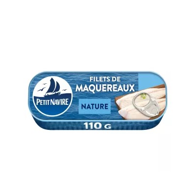 Plain Mackerel Fillets 110g - Petit Navire