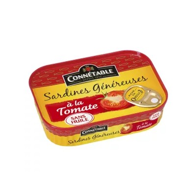 Generous Sardines in Tomato Sauce, 140g - CONNÉTABLE