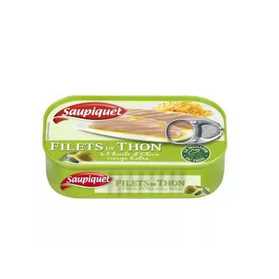 Tuna Fillet in Olive Oil, 115g - Saupiquet