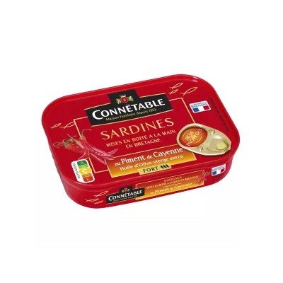 Sardines Piment De Cayenne Fort 135g - Connetable