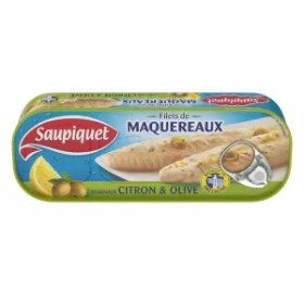 Filets de Maquereaux Marinade Citron Olive, 176g - SAUPIQUET
