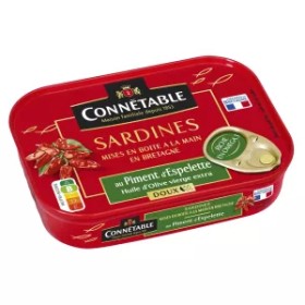 Connetable Mild Espelette Pepper Sardines 135g