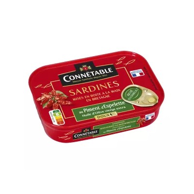 Sardines Piment D'espelette Doux 135g - Connétable