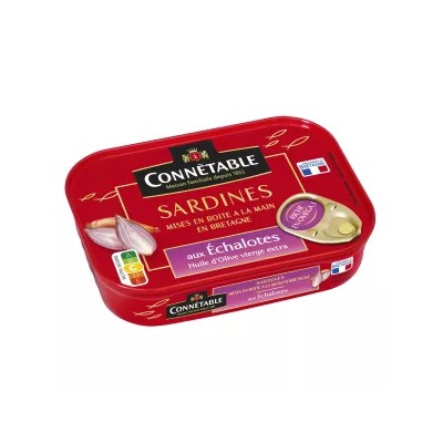 Sardines Huile D'olive Et échalotes 135g - Connétable