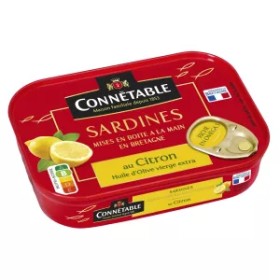 Sardines with Lemon & Extra Virgin Olive Oil 135g - CONNÉTABLE