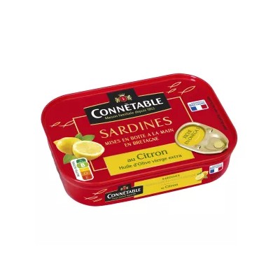 Sardinas con Limón y Aceite de Oliva Virgen Extra 135 g - CONNÉTABLE