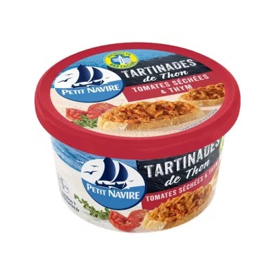 Tartinades de Thon Tomate et Thym, 125g - PETIT NAVIRE