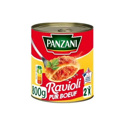 Ready-made meal, pure beef ravioli 800g - PANZANI
