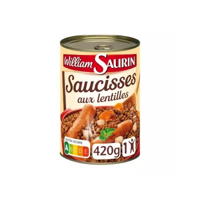 Sausage and Lentil Stew 420g - WILLIAM SAURIN