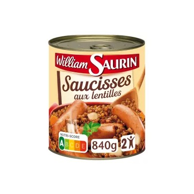 Guiso de Salchichas y Lentejas 840 g - WILLIAM SAURIN