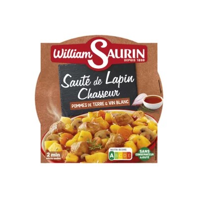 Sauté de Lapin Chasseur 300g - WILLIAM SAURIN