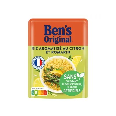 Riz Micro-ondes Express Citron & Romarin 220g - Ben's Original
