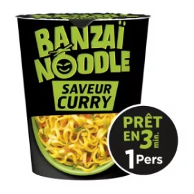 Banzai Noodle Saveur Curry 67g