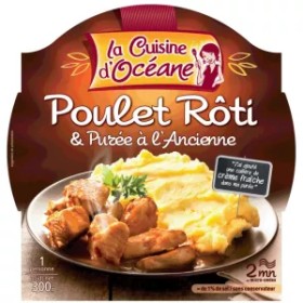 Poulet Rôti et Purée,300g - La CUISINE D'OCÉANE