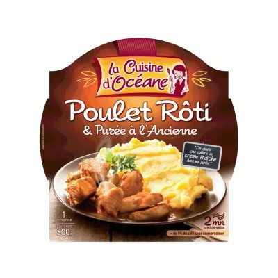 Roast Chicken and Mashed Potatoes, 300g - La CUISINE D'OCÉANE