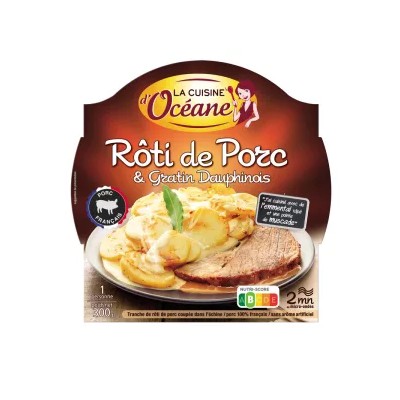 Cerdo Asado y Papas Dauphinoise, 300 g - LA CUISINE D'OCÉANE
