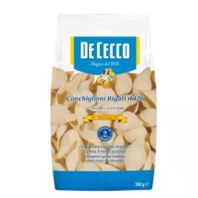 Conchiglioni Rigati Pasta No. 126, 500g - de CECCO