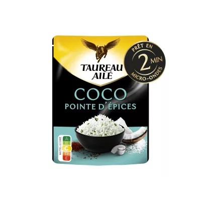 RIZ EXPRESS Basmati coco 220g - TAUREAU AILE