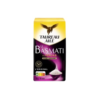 Riz Basmati du Penjab, 1kg - TAUREAU AILÉ