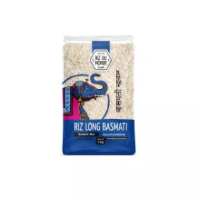 Riz Long Basmati éléphant 1kg - RIZ DU MONDE