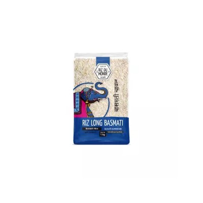 Riz Long Basmati éléphant 1kg - RIZ DU MONDE
