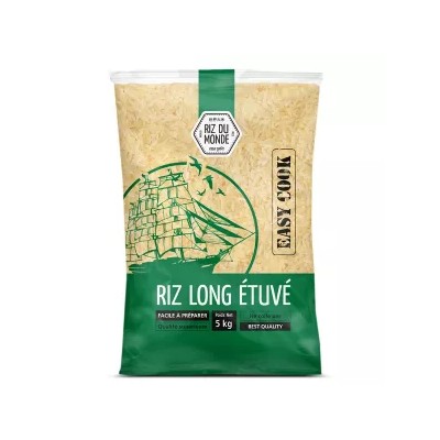 Arroz de grano largo vaporizado 5 kg - WORLD RICE