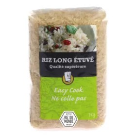 Riz étuvé Indica 1kg - RIZ DU MONDE