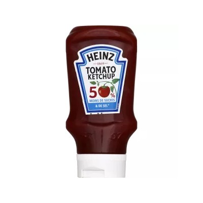 Kétchup de tomate 50 % menos azúcar y sal, 435 g - HEINZ