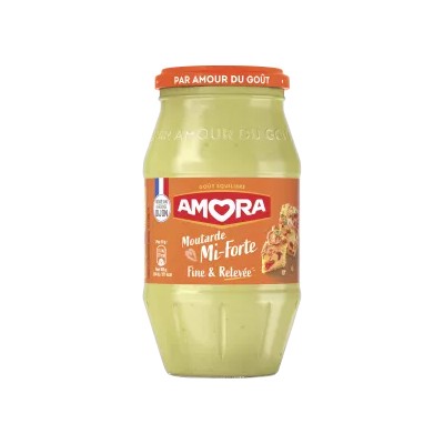 Mostaza Semi-Fuerte, 415 g - AMORA