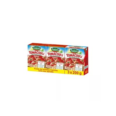 Purée De Tomates Tomacouli 3x200g - PANZANI
