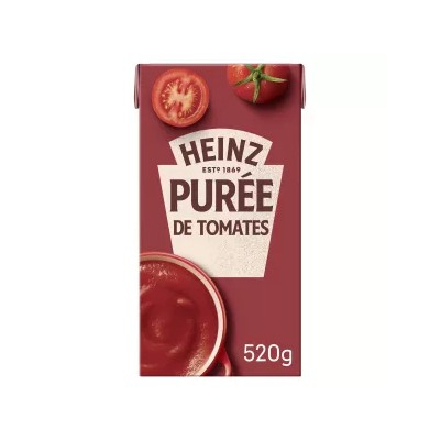 Purée De Tomates Nature 520g - Heinz