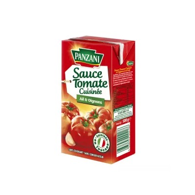 Cooked Tomato Sauce with Garlic and Onion 500g - PANZANI