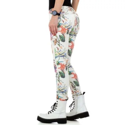 Women's multi floral print jeans