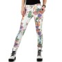 Jeans Femme impression fleuri multi