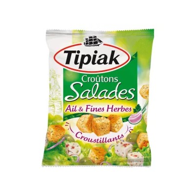 Garlic and herb croutons for salad 50g - TIPIAK