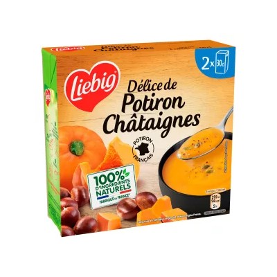 French Pumpkin & Chestnut Soup 2x30cl - LIEBIG