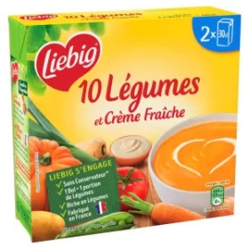 Velouté 10 Légumes et Crème Fraiche 2x30g-LIEBIG