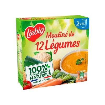 Liebig 12 Vegetable Purée 2x30cl