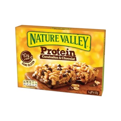 Peanut & Chocolate Protein Cereal Bars x4 - NATURE VALLEY